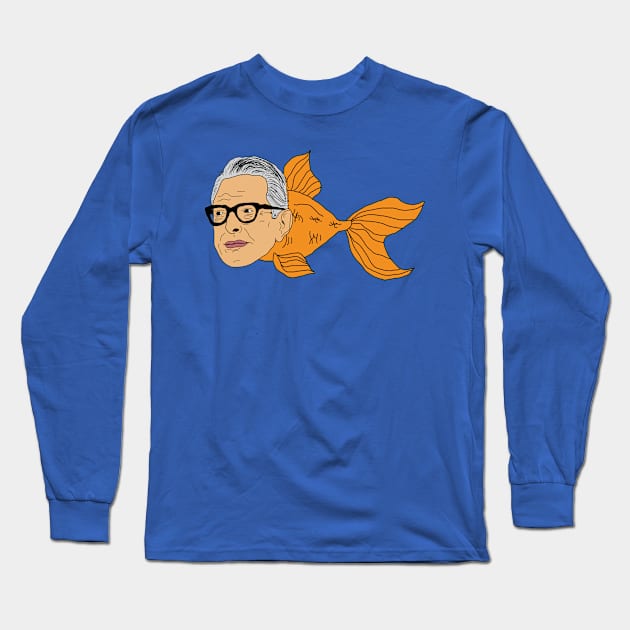 Jeff Goldfish Long Sleeve T-Shirt by Pretty Weird
